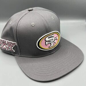San Francisco 49ers Hat Men Gray Pink Pro Standard‎ NFL Snap Back Cap